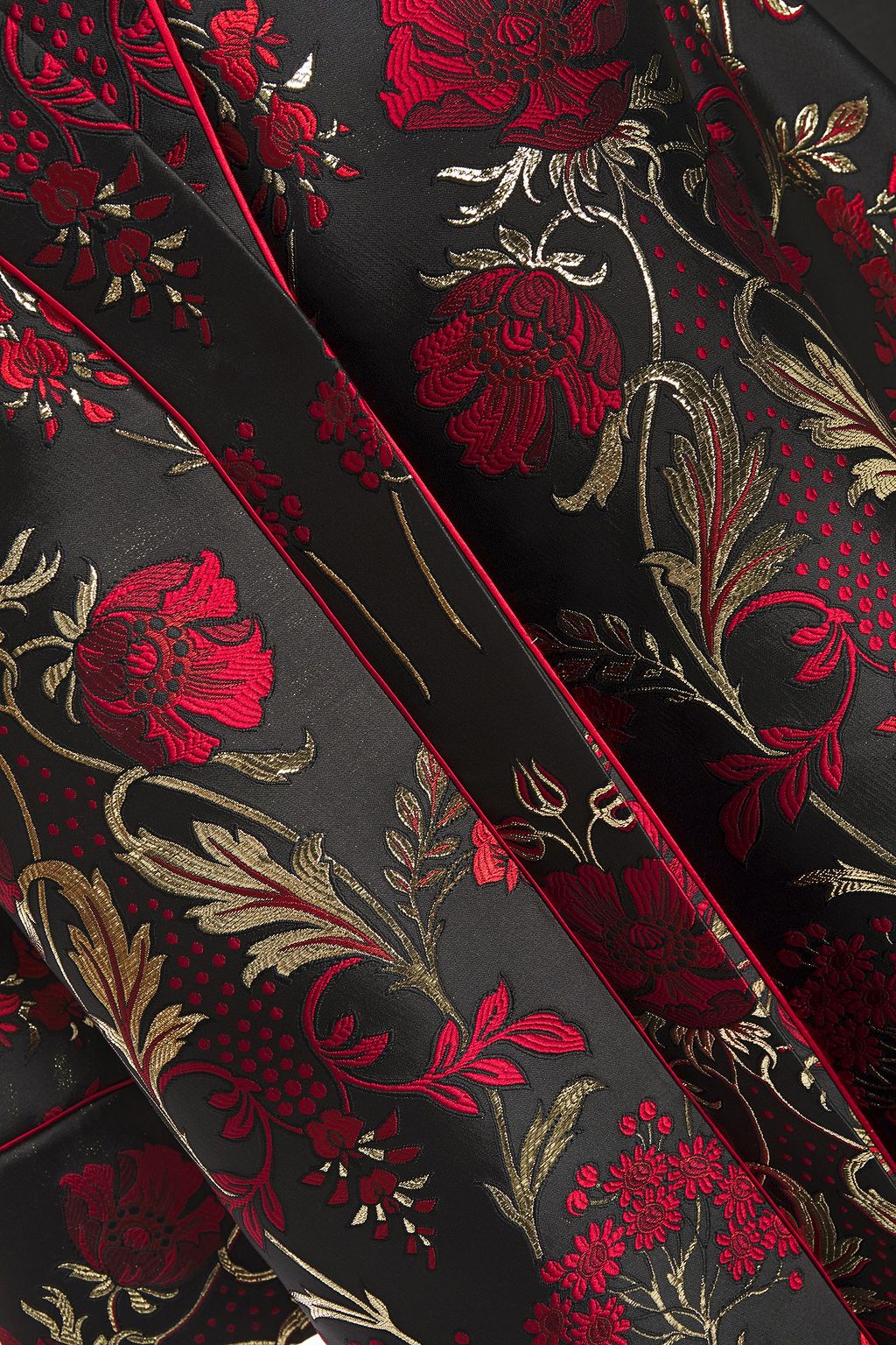 DOLCE&GABBANA Metallic floral-jacquard coat
