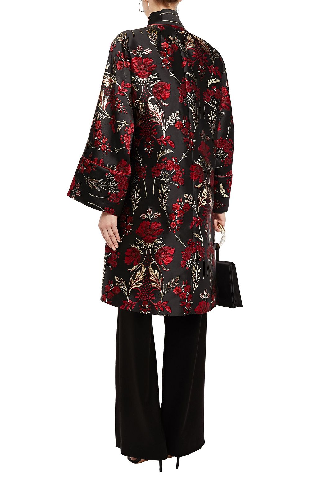 DOLCE&GABBANA Metallic floral-jacquard coat