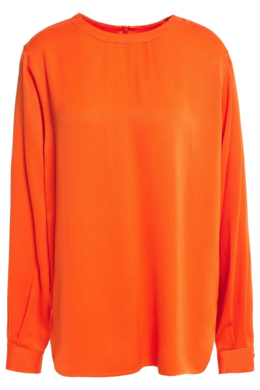 orange satin top