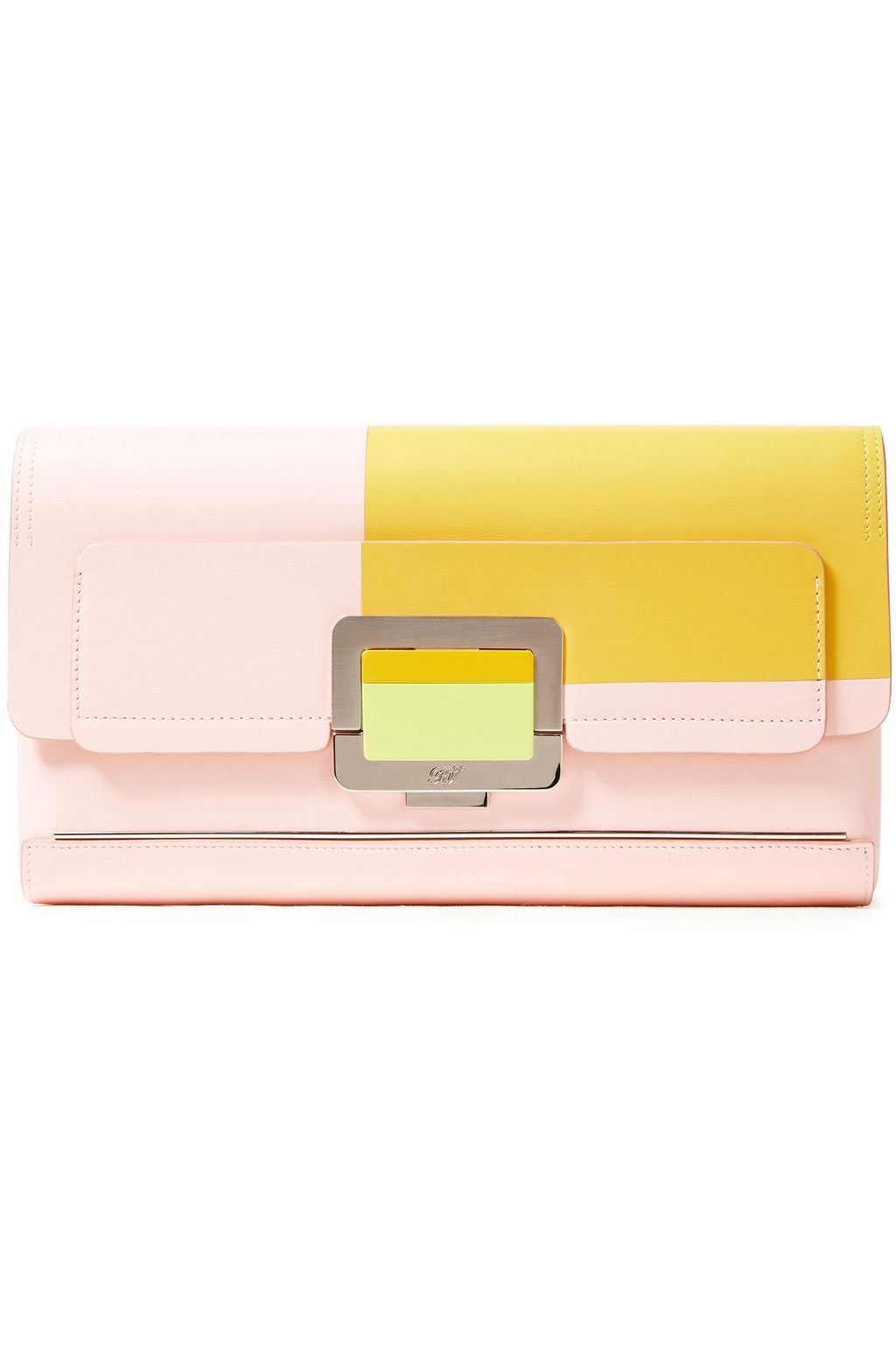 pastel yellow clutch bag