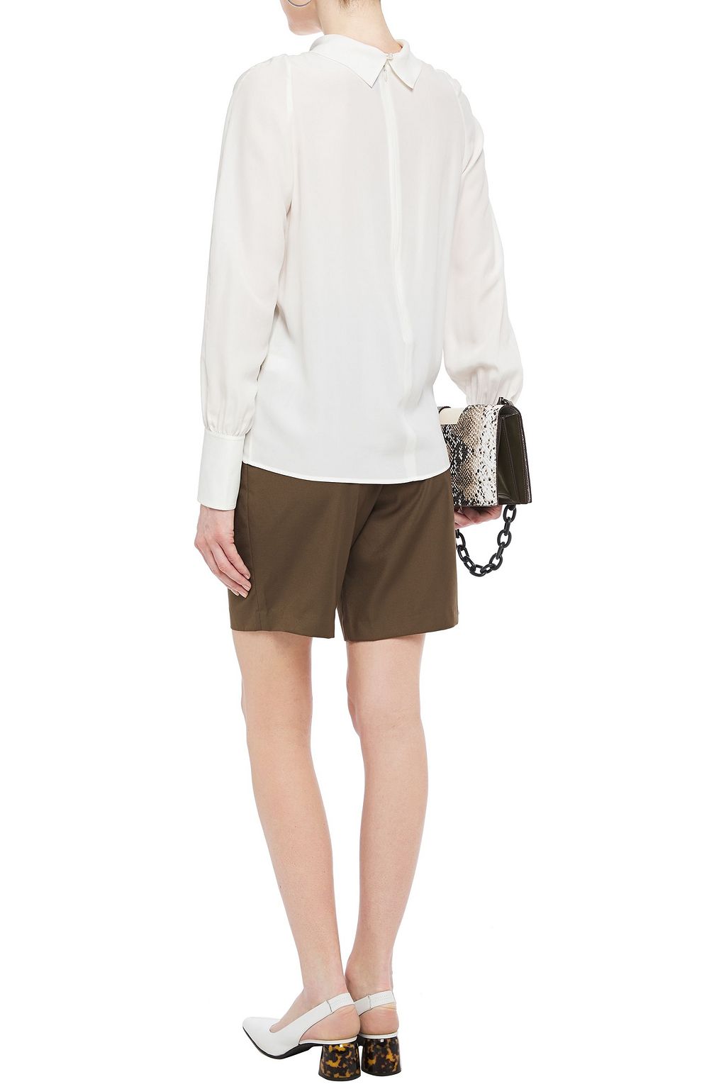 JOSEPH Laurel washed-silk blouse