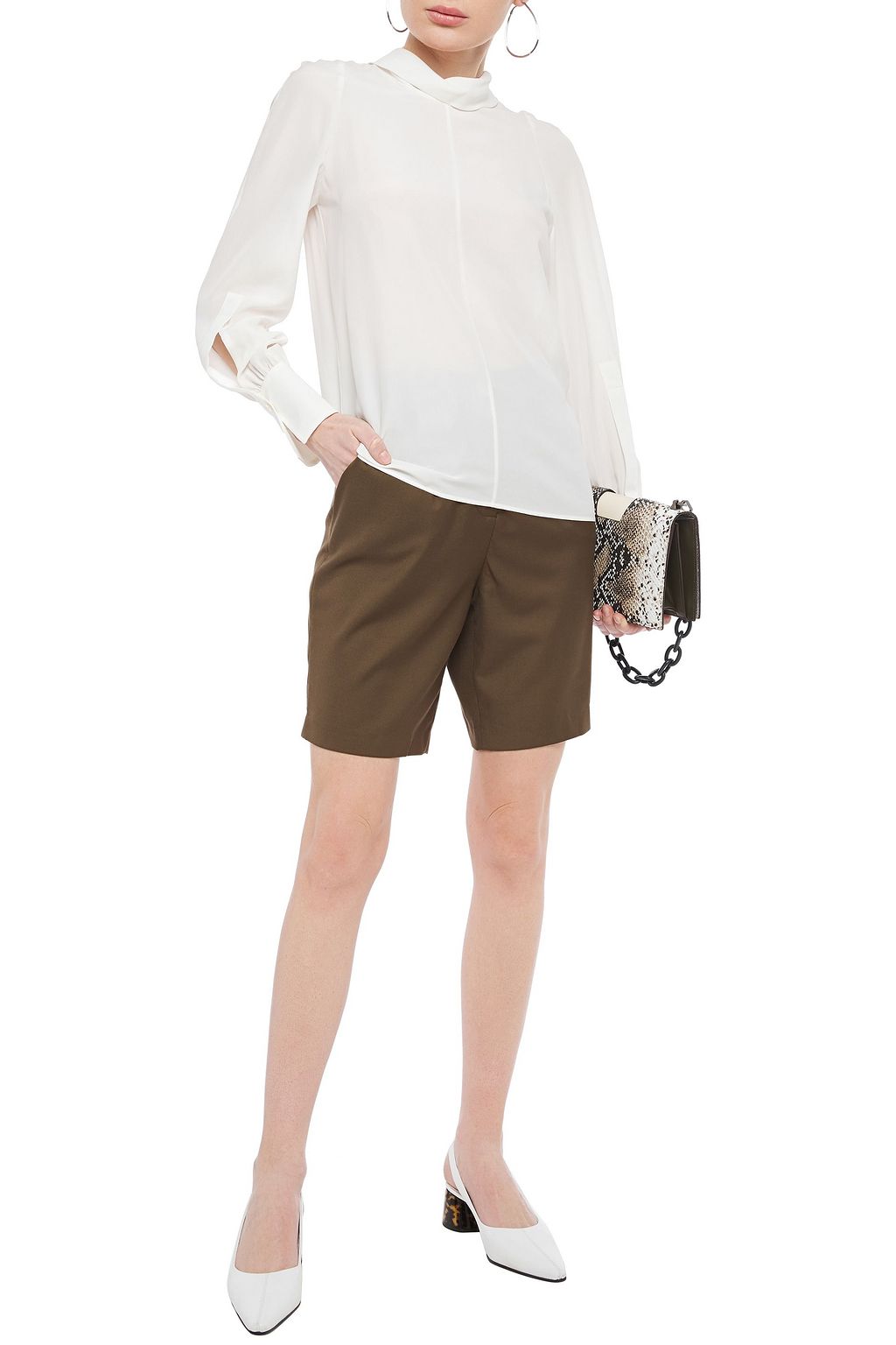 JOSEPH Laurel washed-silk blouse