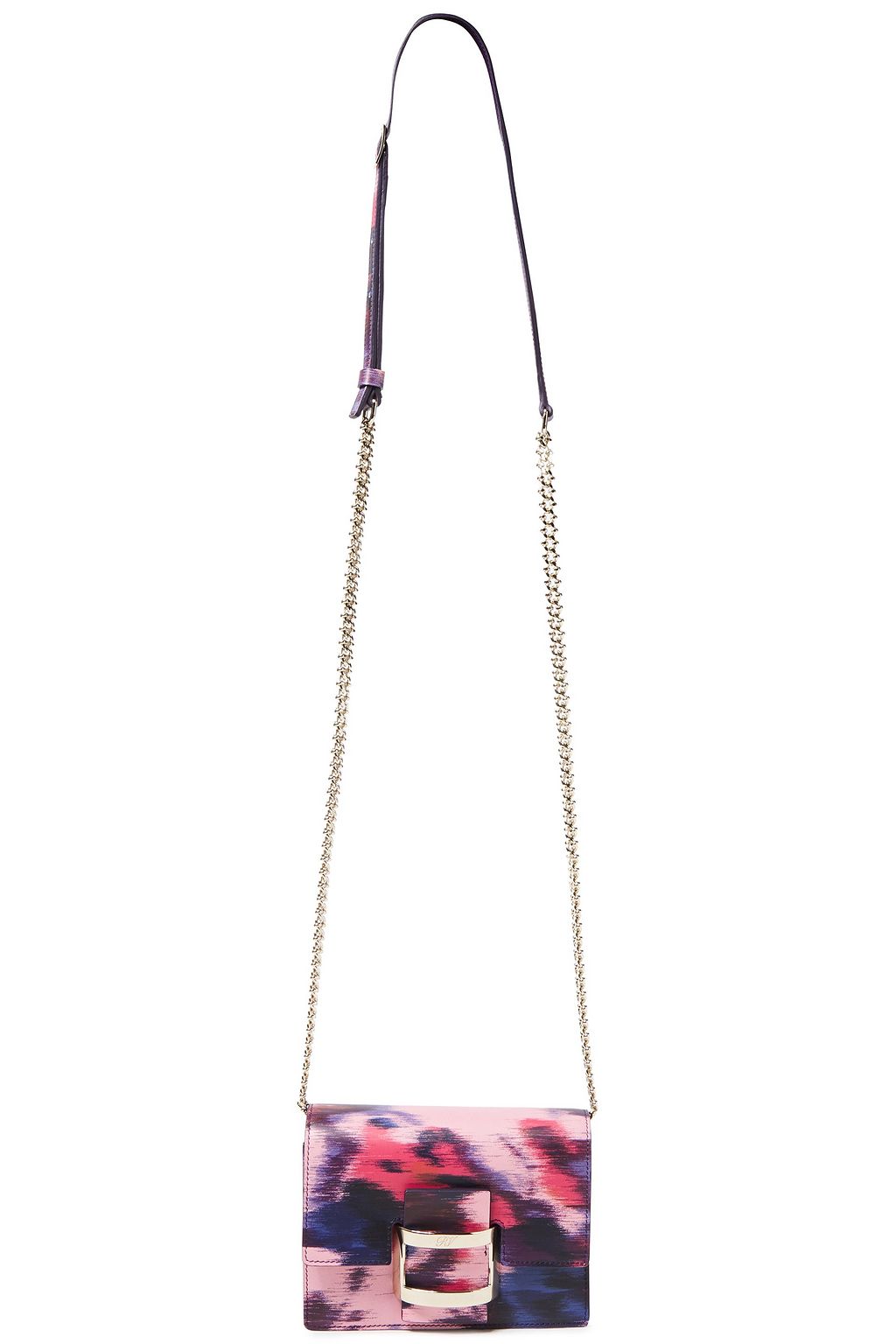 ROGER VIVIER Printed leather shoulder bag