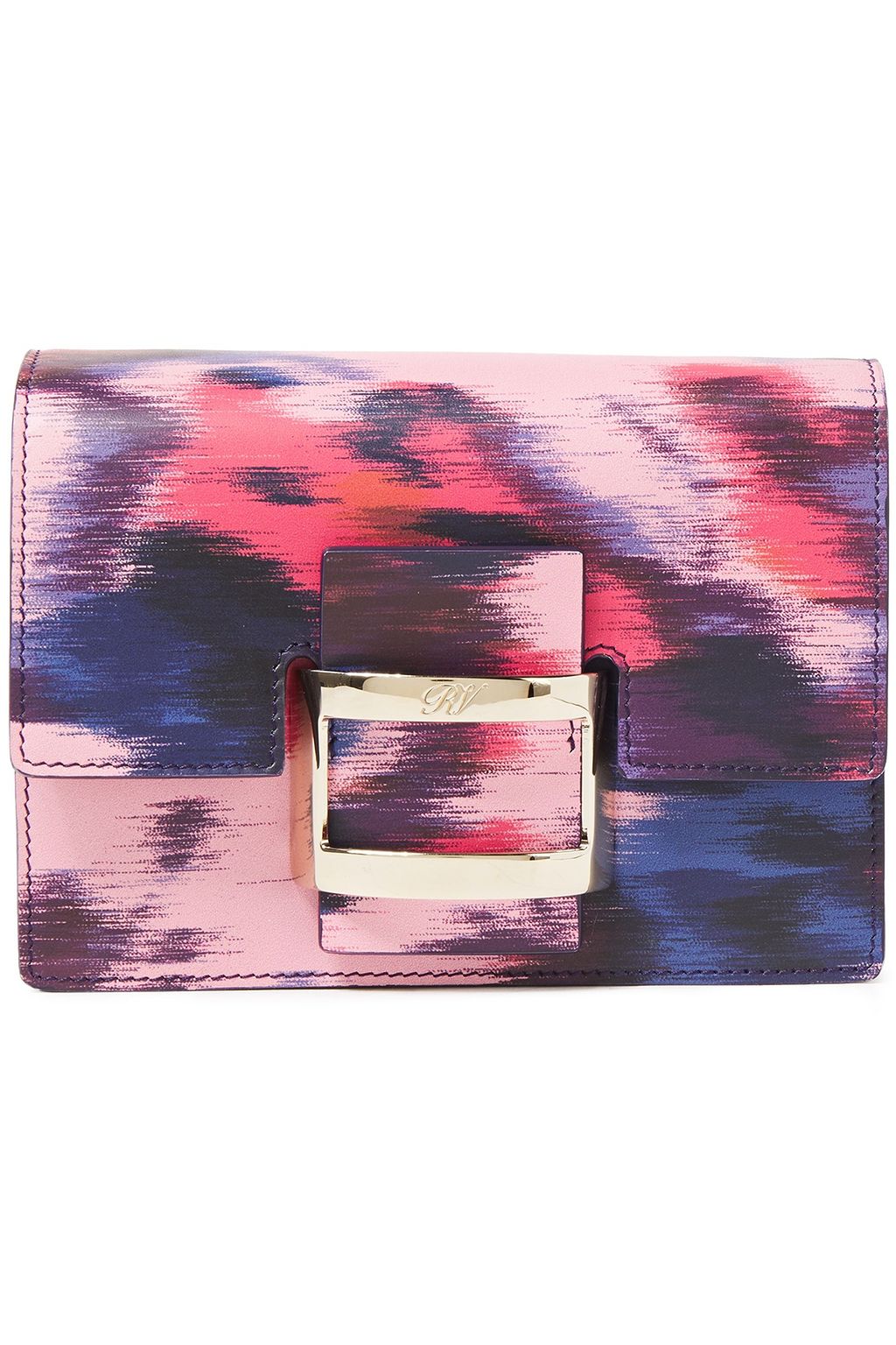 ROGER VIVIER Printed leather shoulder bag