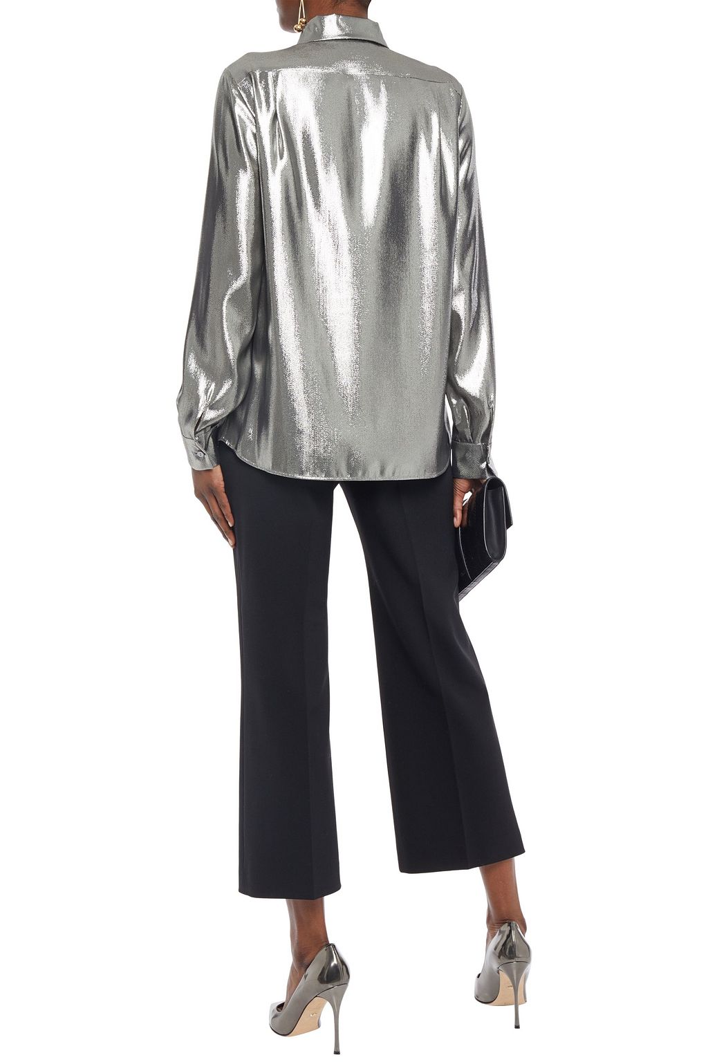 ALBERTA FERRETTI Lamé shirt