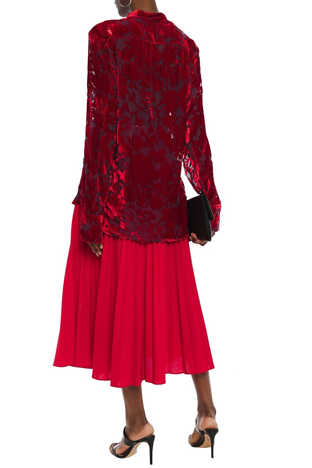 ANN DEMEULEMEESTER Devoré-chiffon shirt