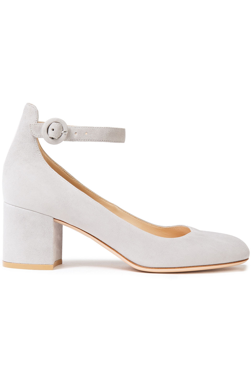 Gianvito Rossi Woman Greta Suede Pumps Light Gray Size 37