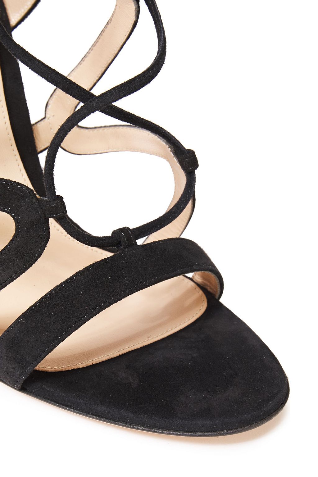 GIANVITO ROSSI Artemis 105 lace-up suede sandals