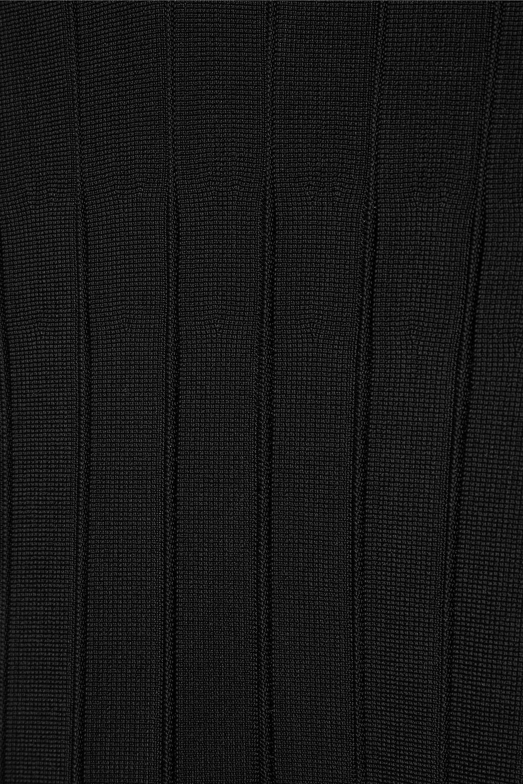 CASASOLA Ribbed stretch-knit midi dress