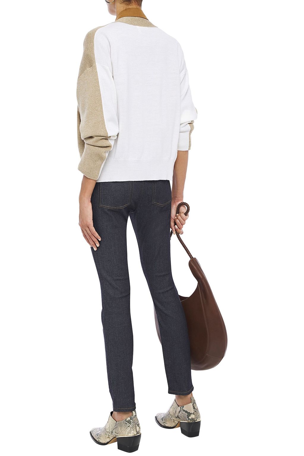 ACNE STUDIOS BLÅ KONST Climb faded mid-rise skinny jeans