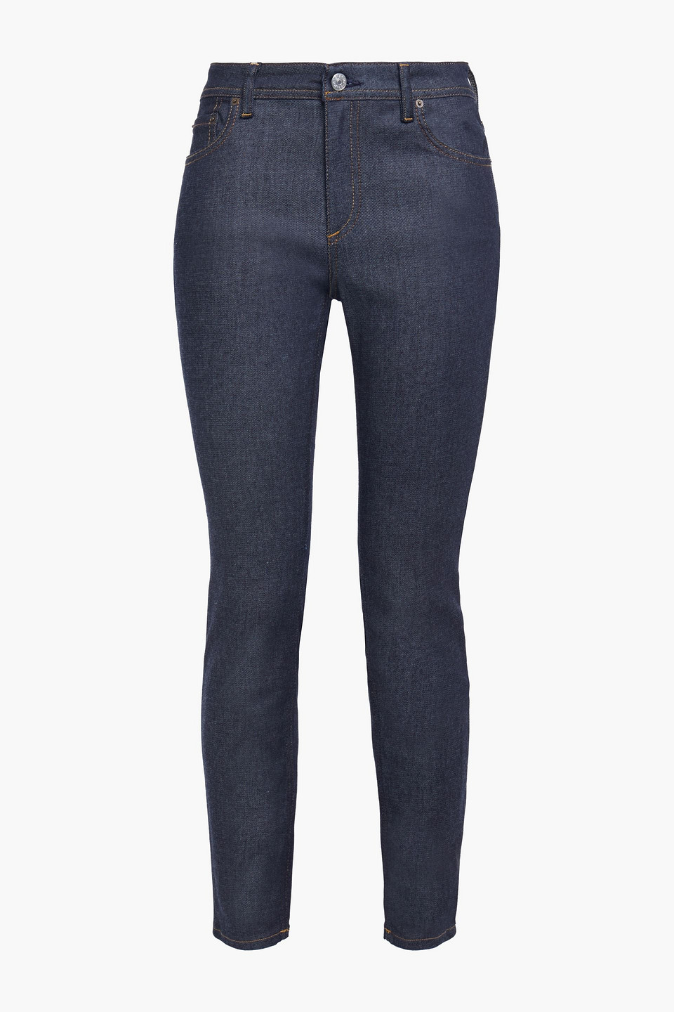 Peg cropped high-rise skinny jeans