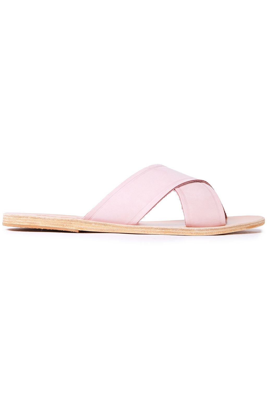 baby pink flat sandals