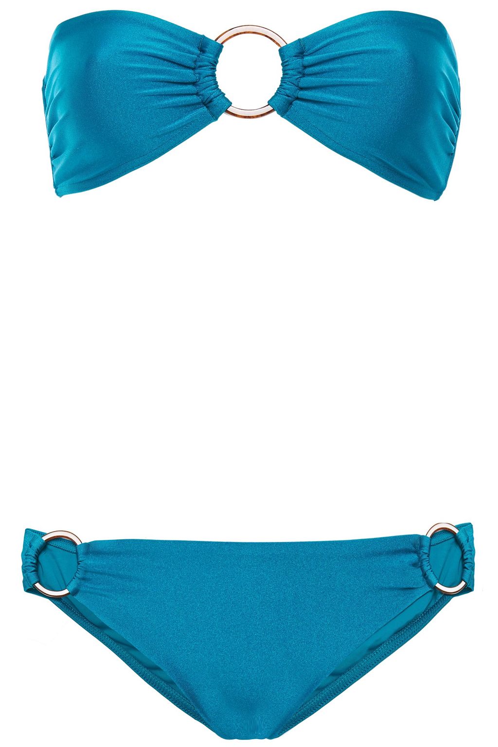 Teal Wayfarer ring-embellished bandeau 