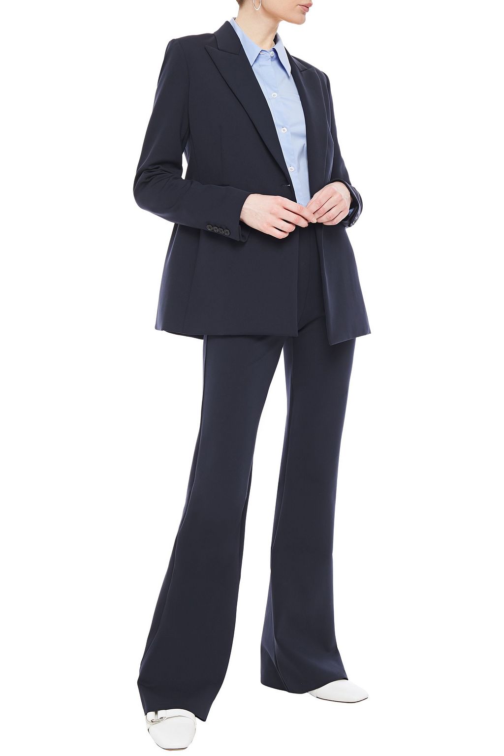 THE ROW Delon scuba flared pants