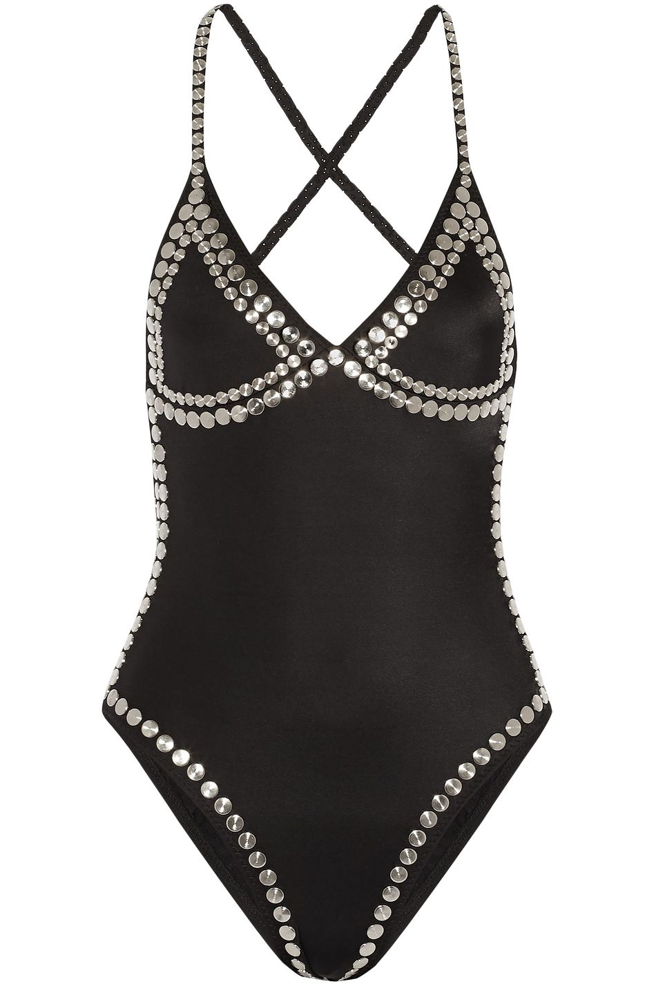 norma kamali studded bikini