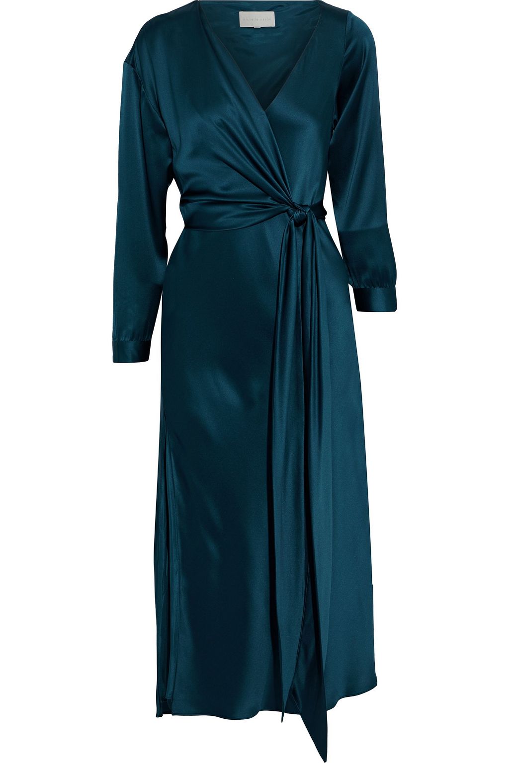 michelle mason silk wrap dress
