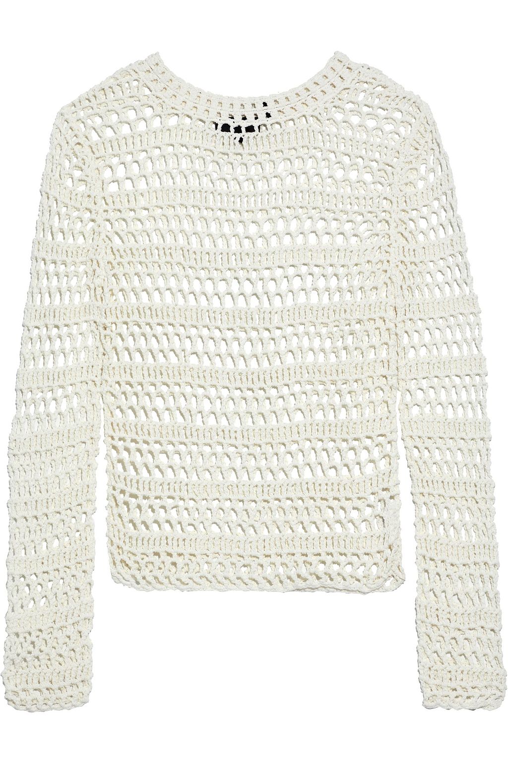 THEORY Crocheted cotton-blend sweater | THE OUTNET