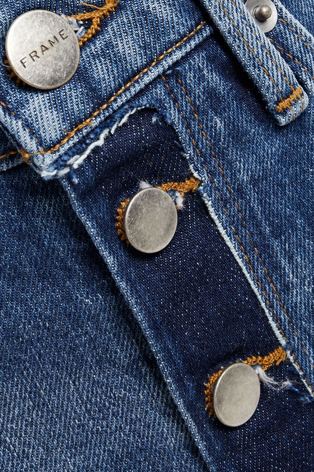 FRAME Le Original Skinny distressed high-rise skinny jeans