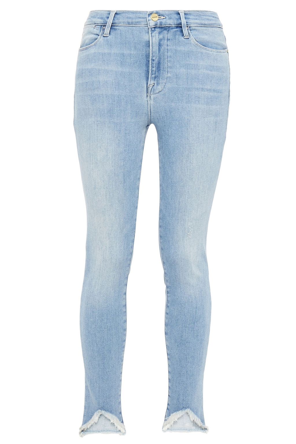 light denim skinny jeans