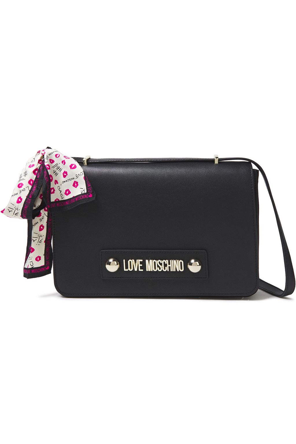 faux leather shoulder bag