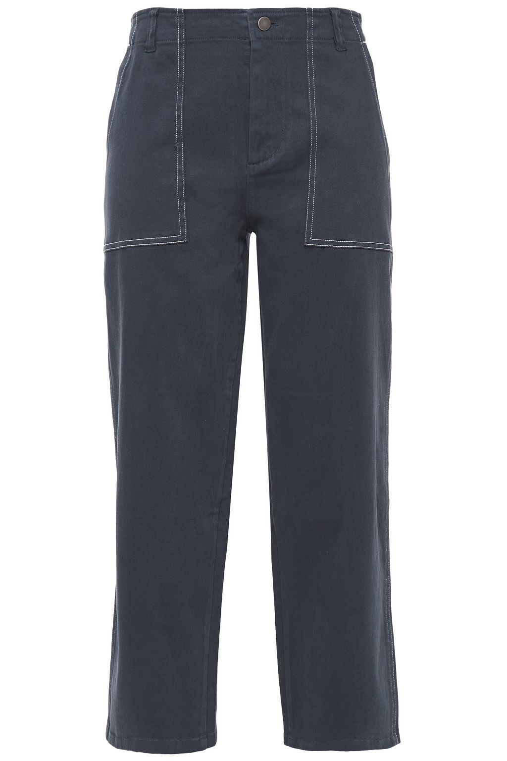 cotton straight leg pants