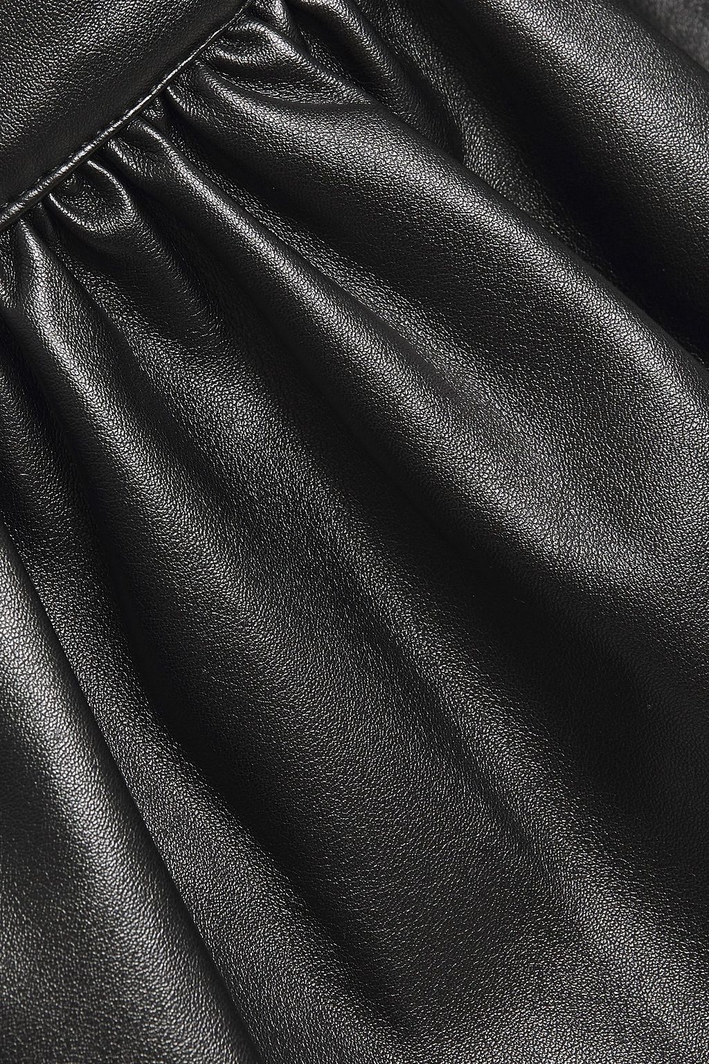 RONNY KOBO Alma faux leather peplum mini skirt