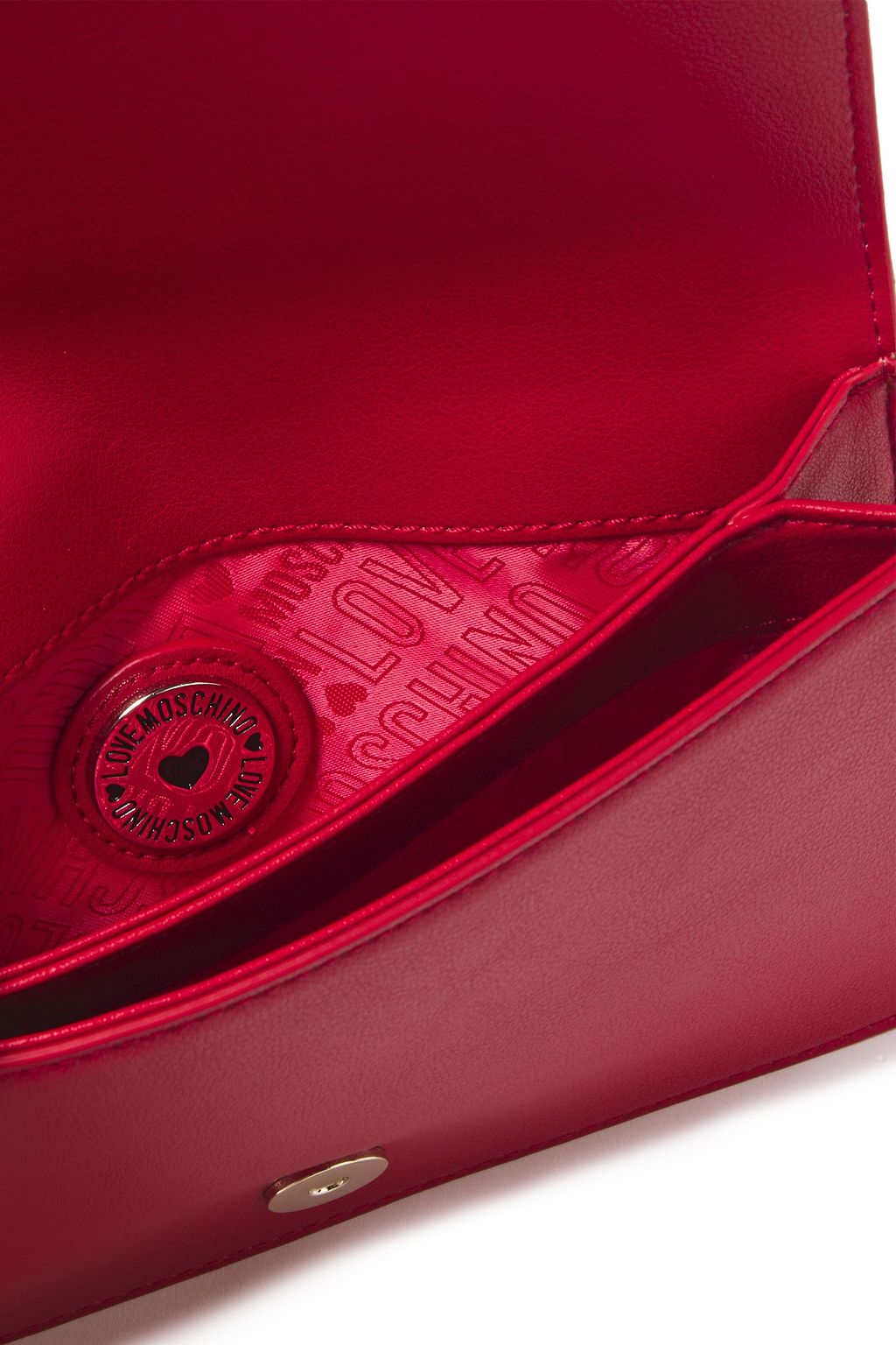 LOVE MOSCHINO Bow-detailed faux leather shoulder bag
