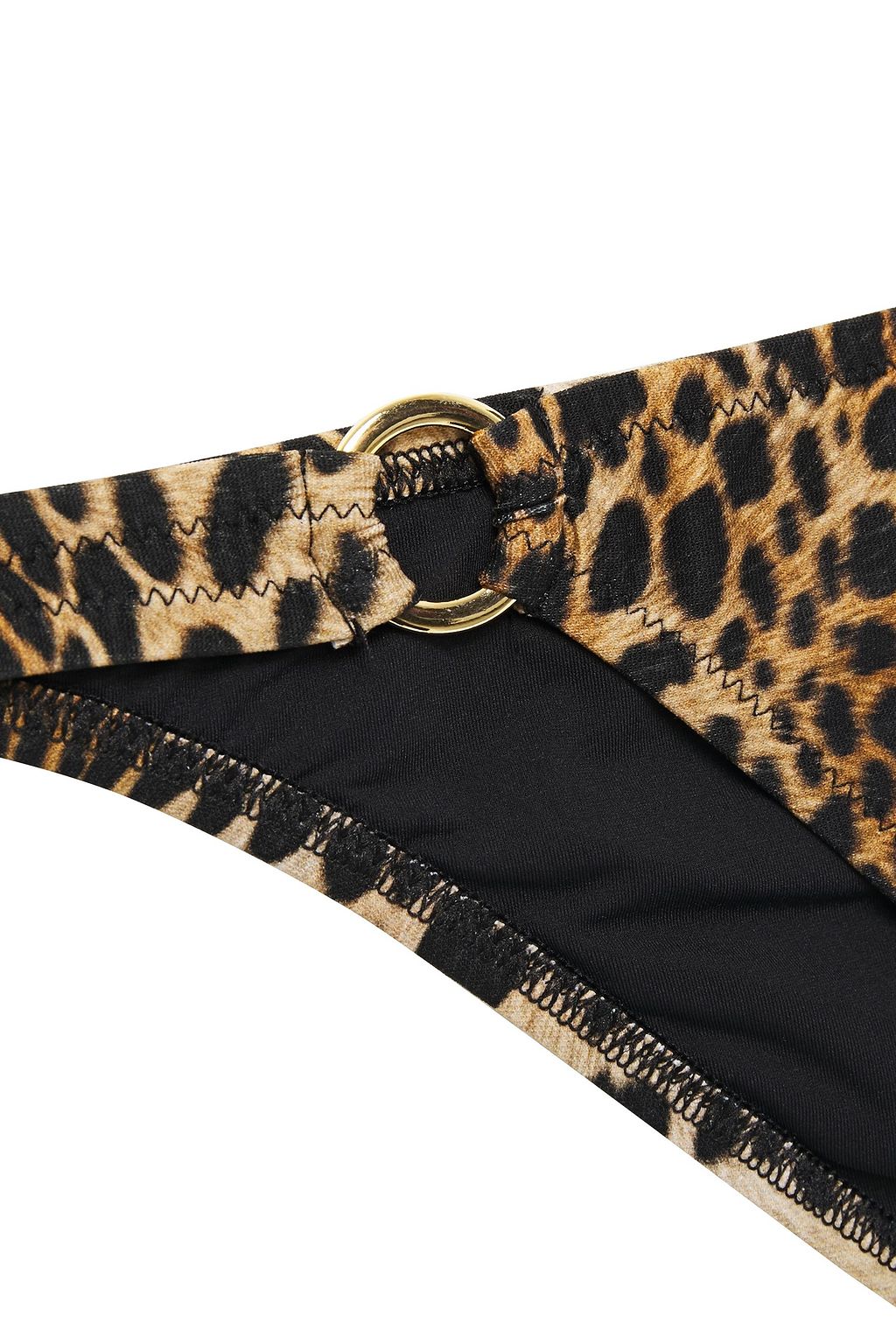 MELISSA ODABASH Montenegro ring-embellished leopard-print low-rise bikini briefs