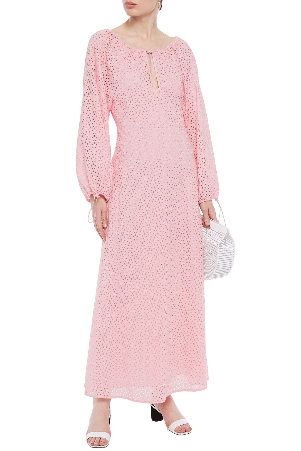 MARYSIA Broderie anglaise cotton maxi dress