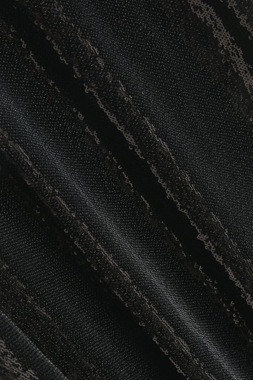 HVN Gathered sequined woven dress