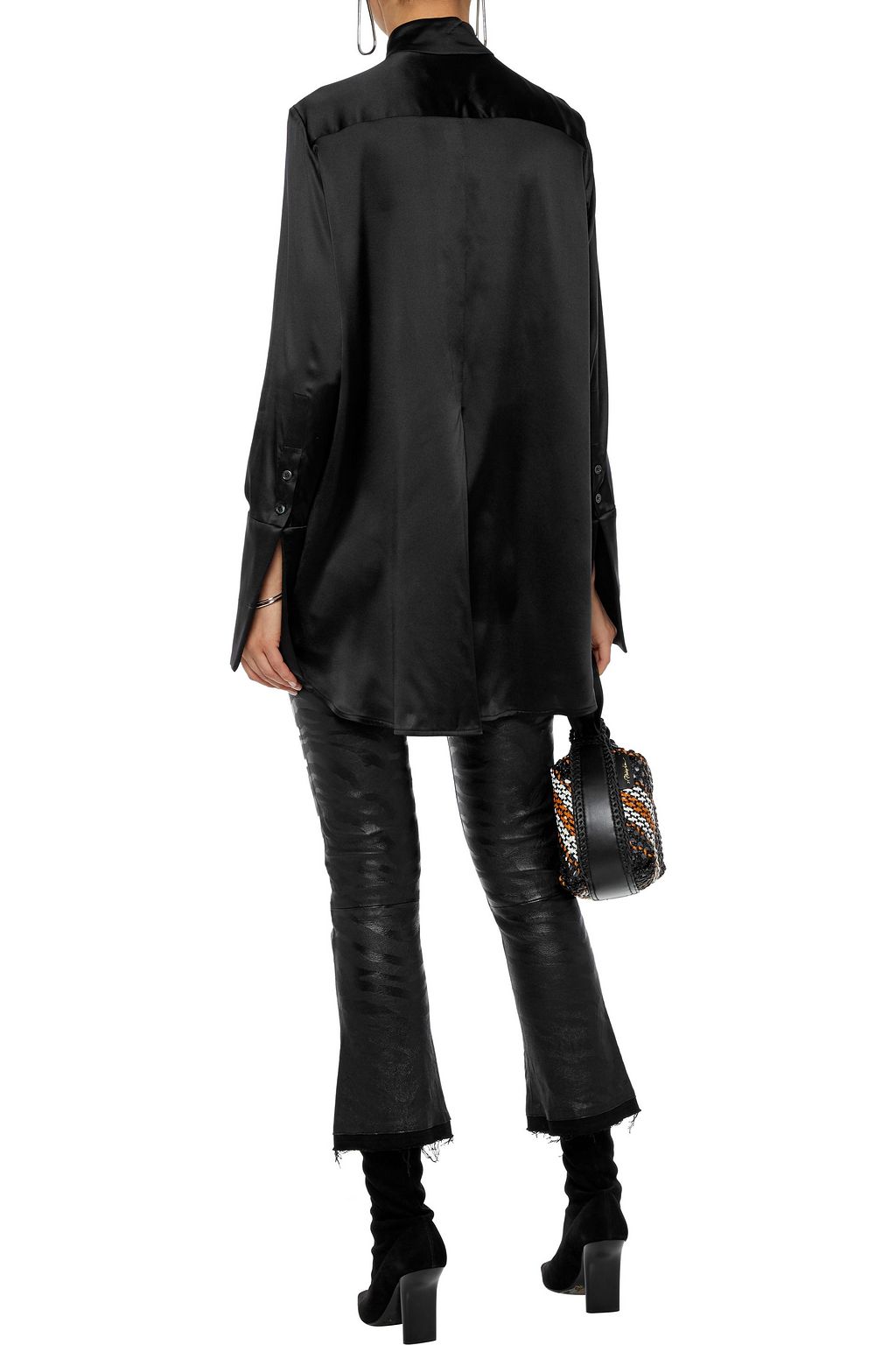 ELLERY Mona silk-blend satin blouse