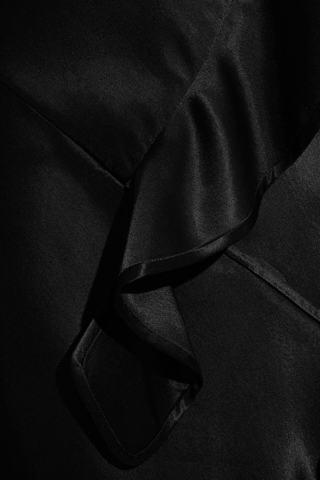 ELLERY Temptress ruffle-trimmed paneled satin maxi dress