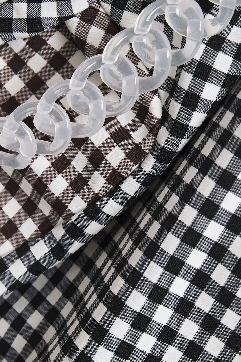 MARYSIA Paneled gingham swimsuit