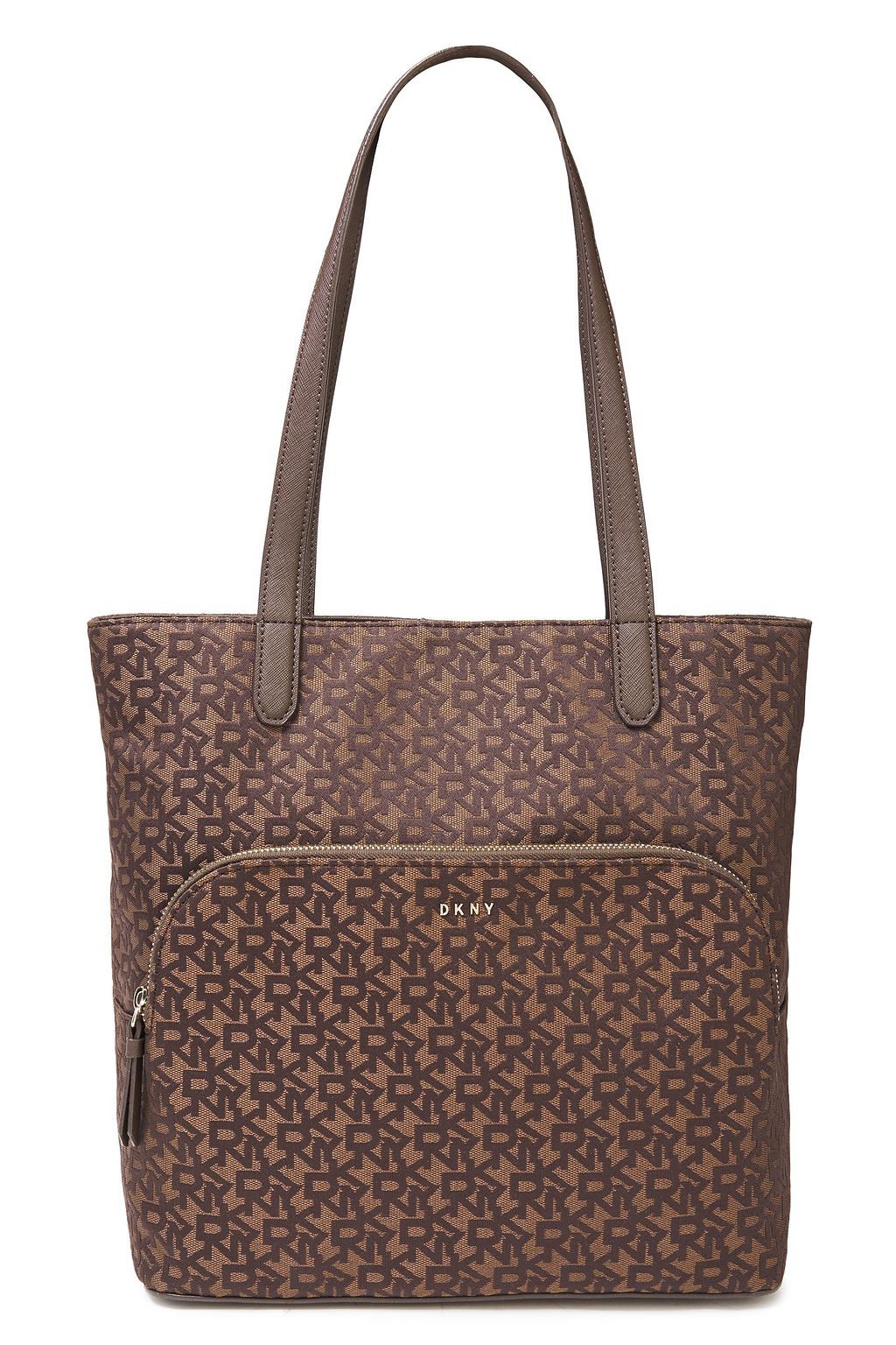 dkny jacquard logo tote bag