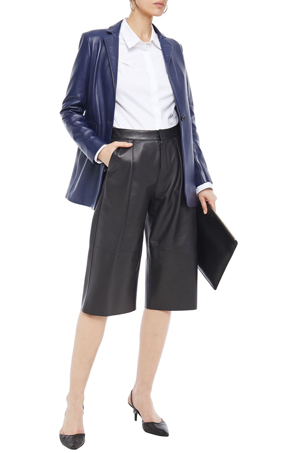 JOSEPH Lorenzo leather blazer