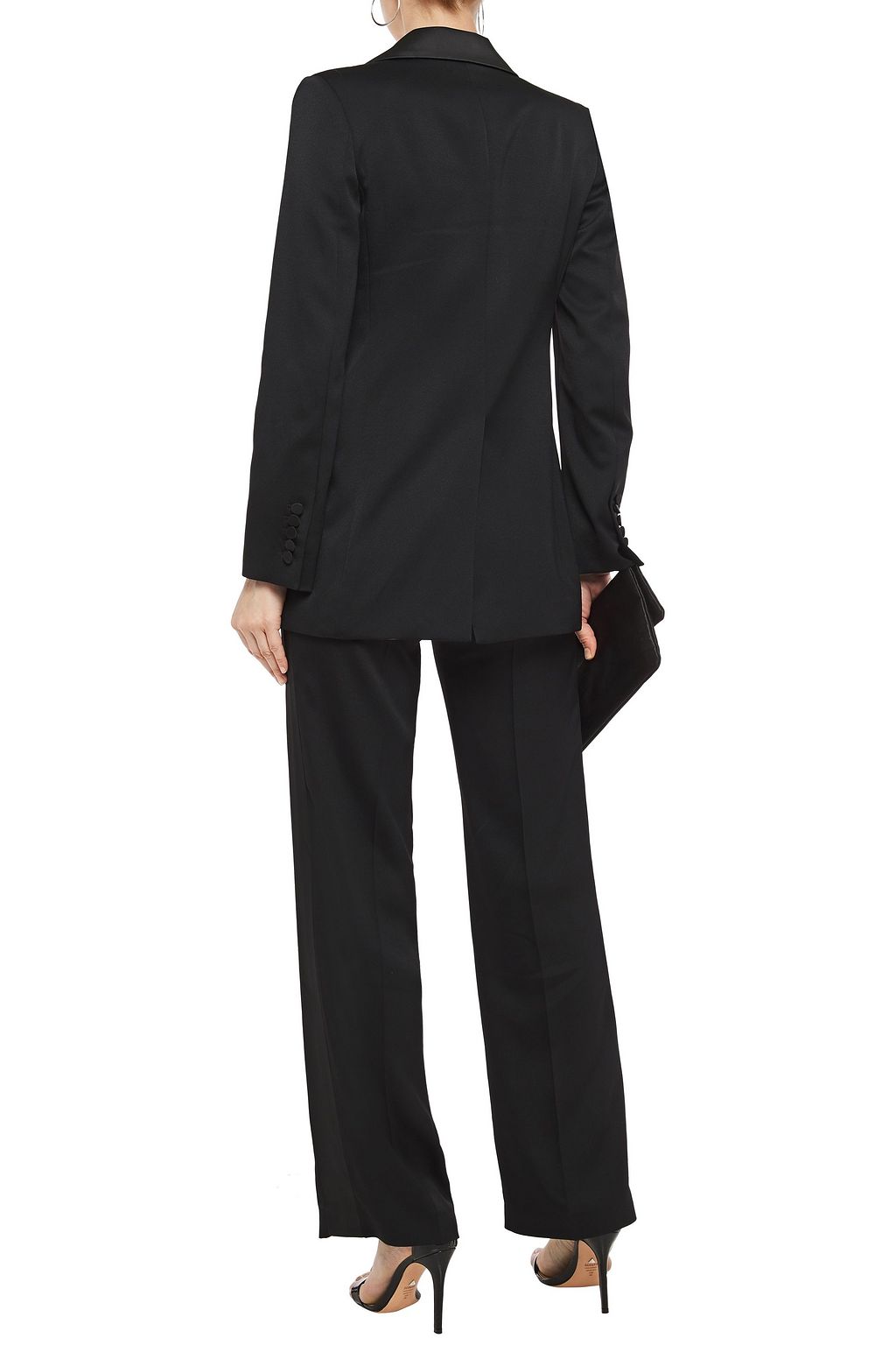 JOSEPH Stearn satin-trimmed cady tuxedo jacket