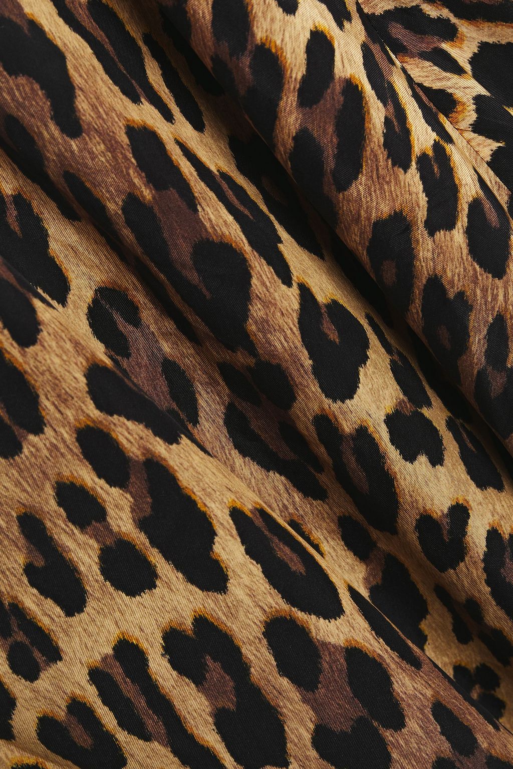 ALICE + OLIVIA Harmony draped leopard-print cupro mini dress