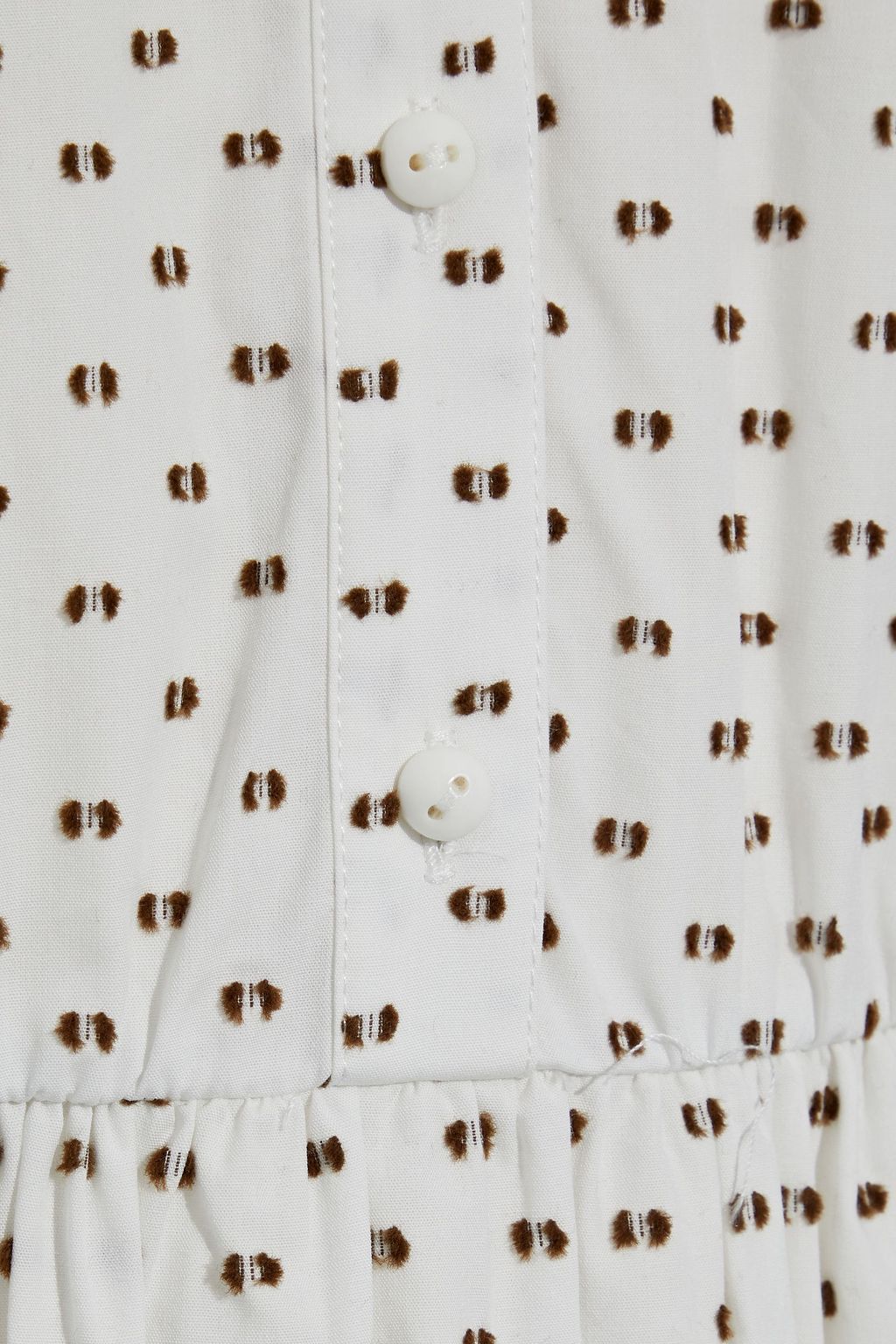 BAUM UND PFERDGARTEN Alexy tiered fil coupé cotton-poplin midi dress