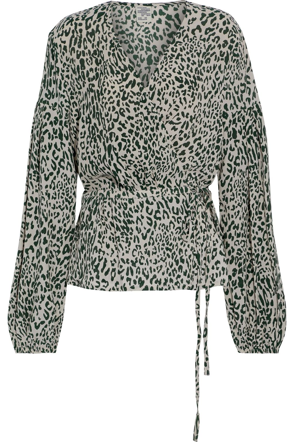 galdeblæren Soldat skille sig ud BAUM UND PFERDGARTEN Monia leopard-print crepe de chine peplum wrap blouse  | Sale up to 70% off | THE OUTNET