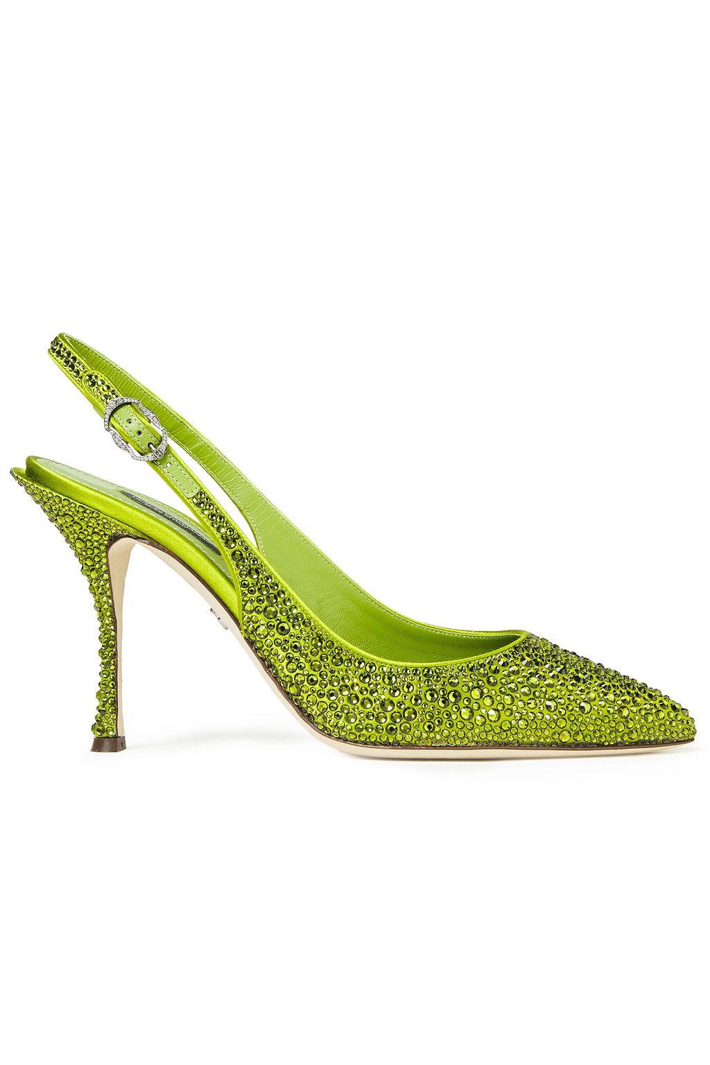 Lime green Lori crystal-embellished 