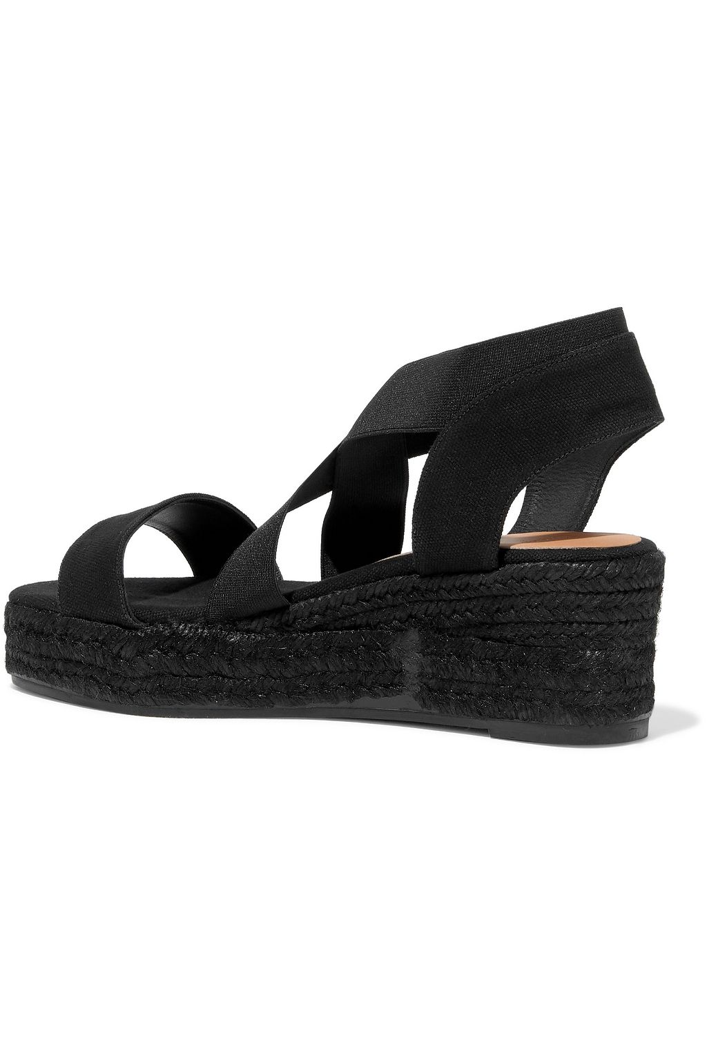CASTAÑER Bernard cotton-blend canvas wedge espadrille sandals