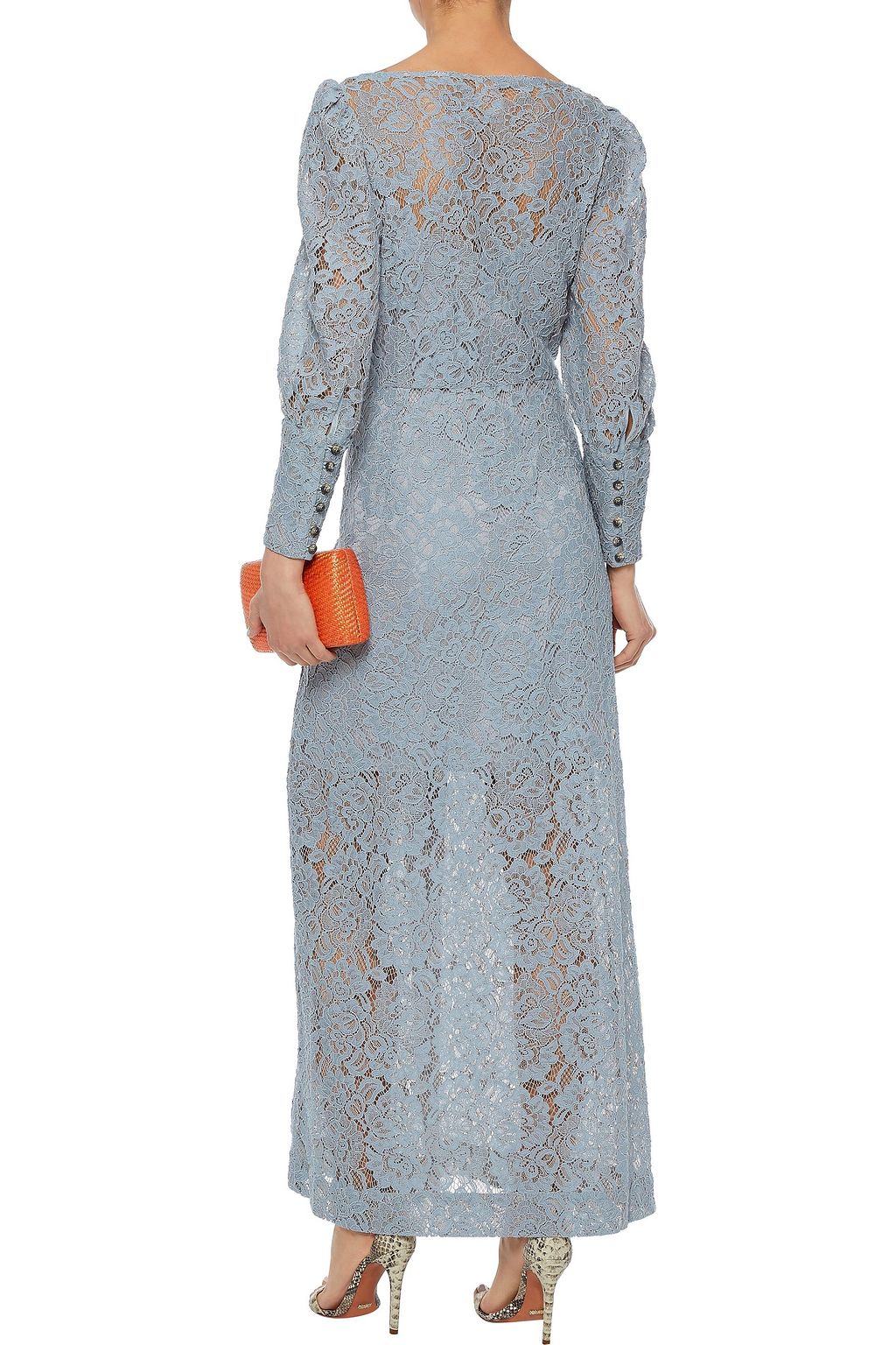 BAUM UND PFERDGARTEN Acacia cotton-blend corded lace maxi dress