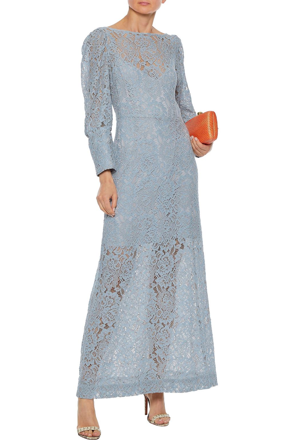 BAUM UND PFERDGARTEN Acacia cotton-blend corded lace maxi dress
