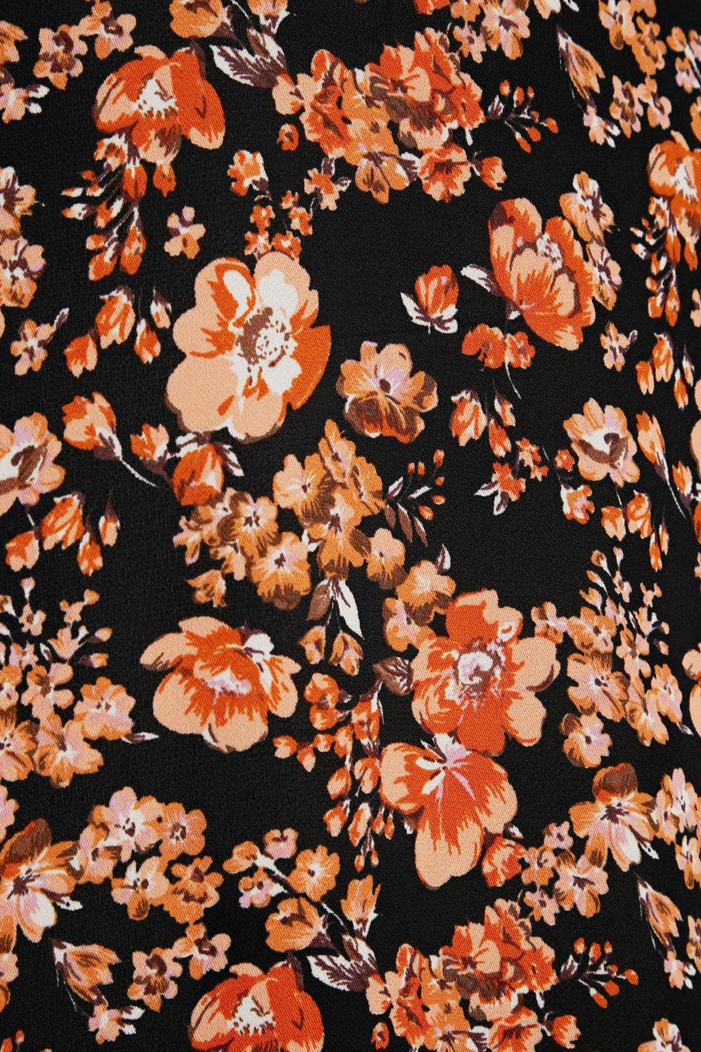 BAUM UND PFERDGARTEN Ani pussy-bow floral-print crepe de chine midi dress