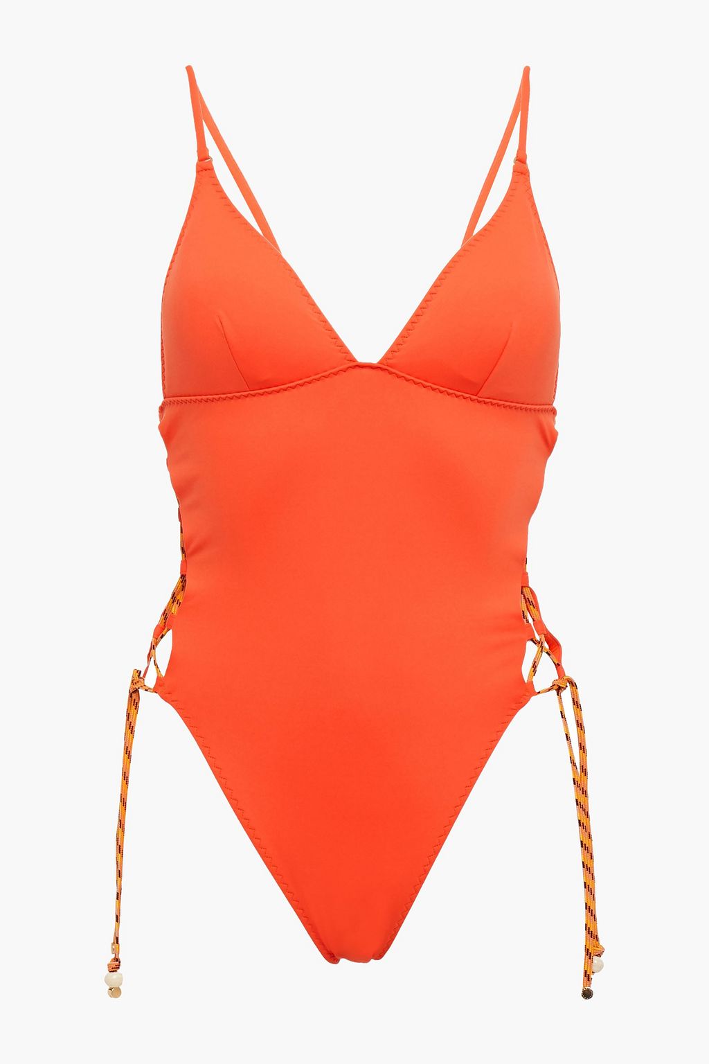 STELLA MCCARTNEY Lacing tie-detailed swimsuit | THE OUTNET