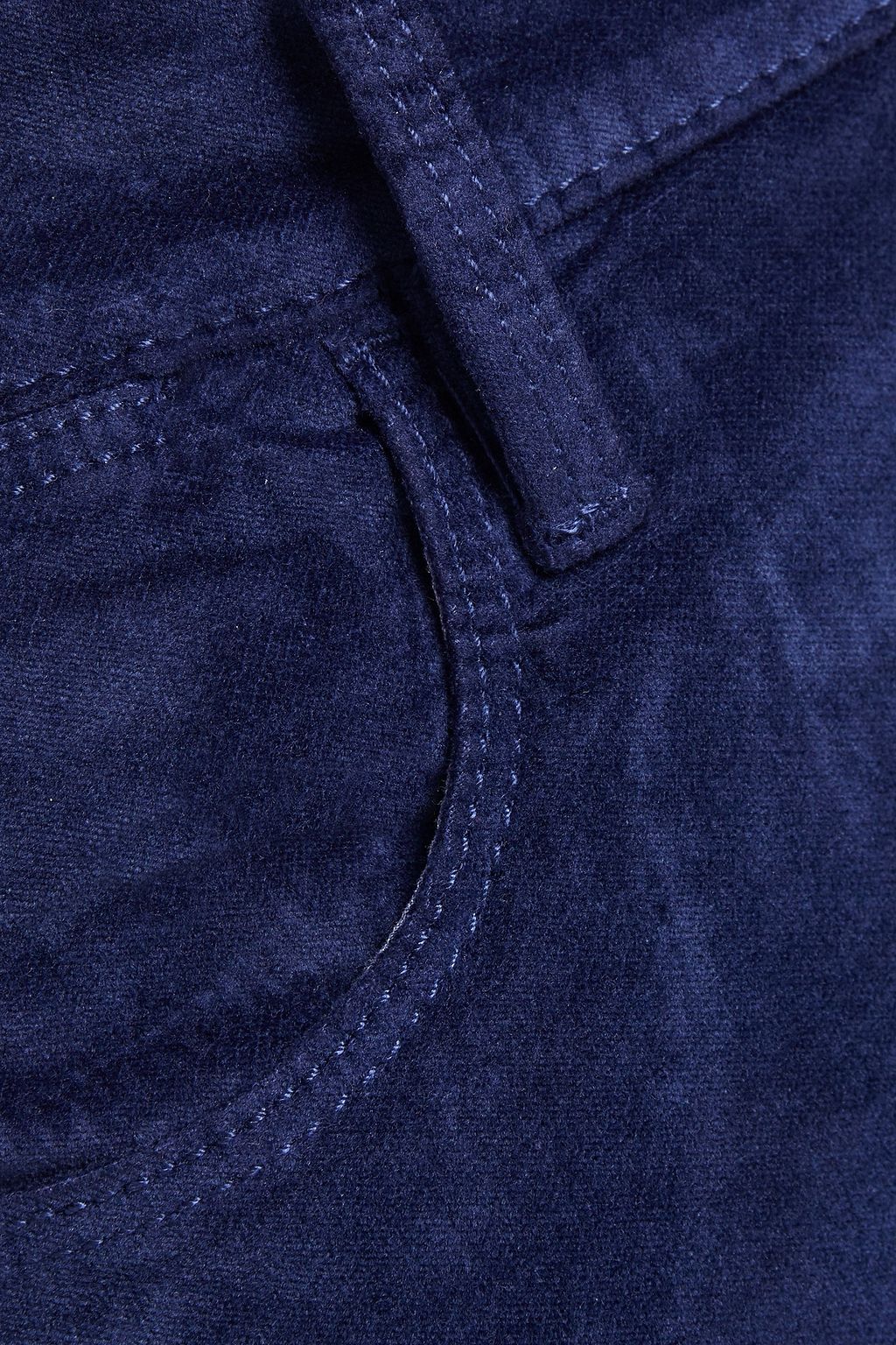 FRAME Cotton-blend velvet slim-leg pants