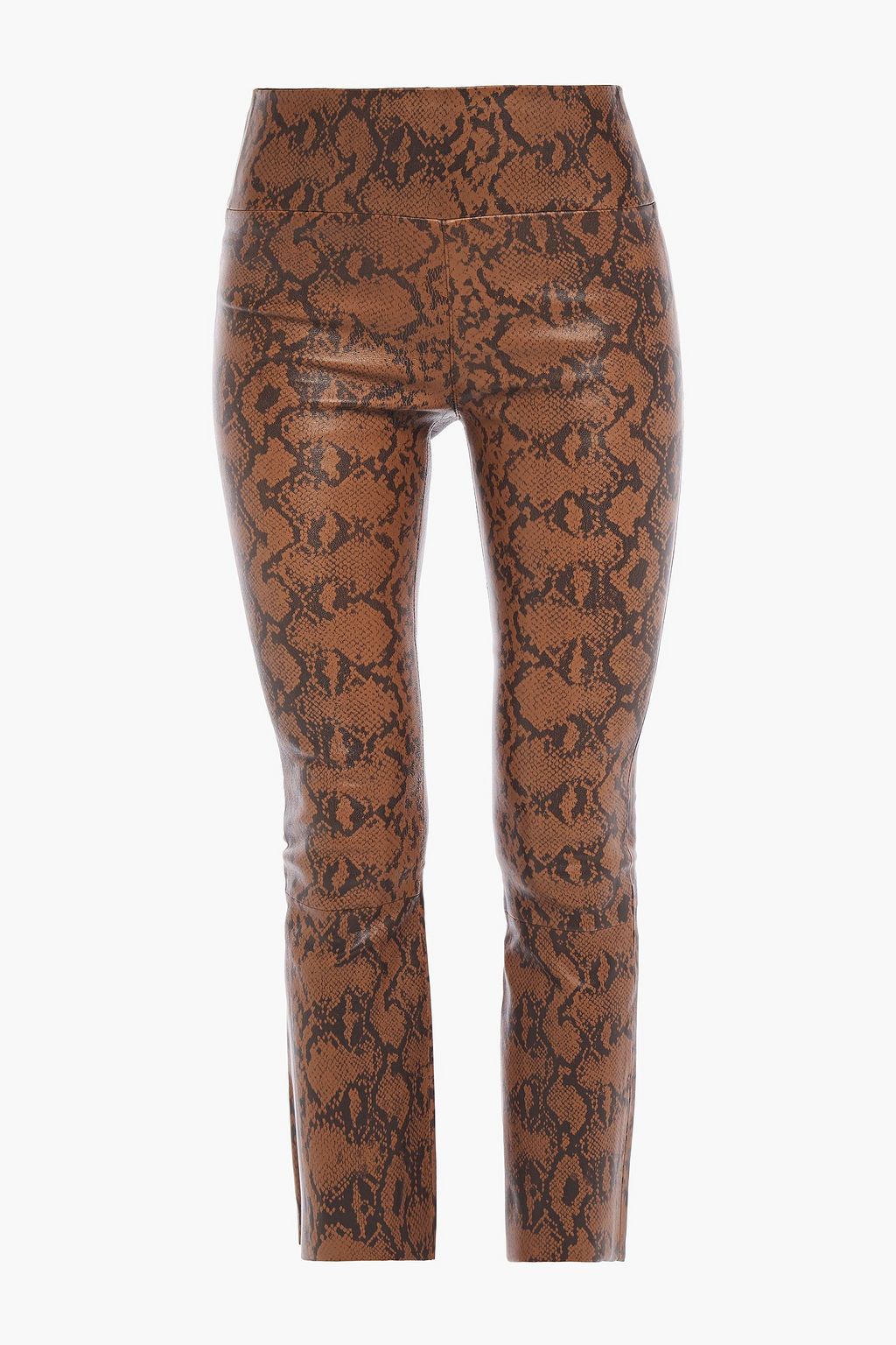 SPRWMN Snake-print stretch-leather kick-flare pants | THE OUTNET