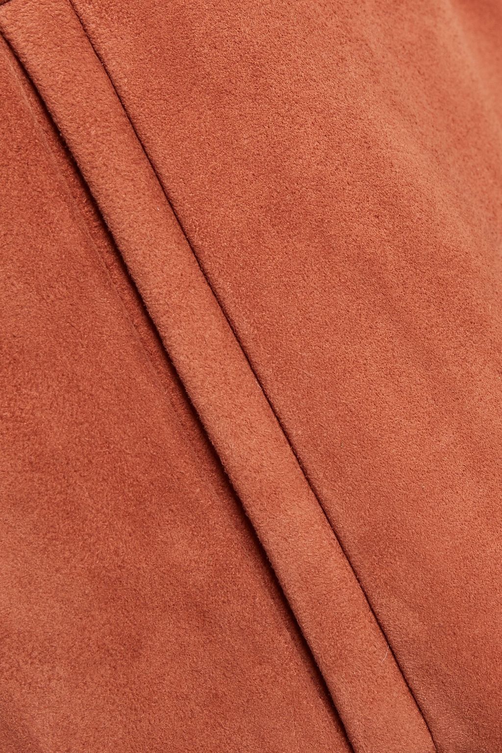 SPRWMN Cropped suede wide-leg pants