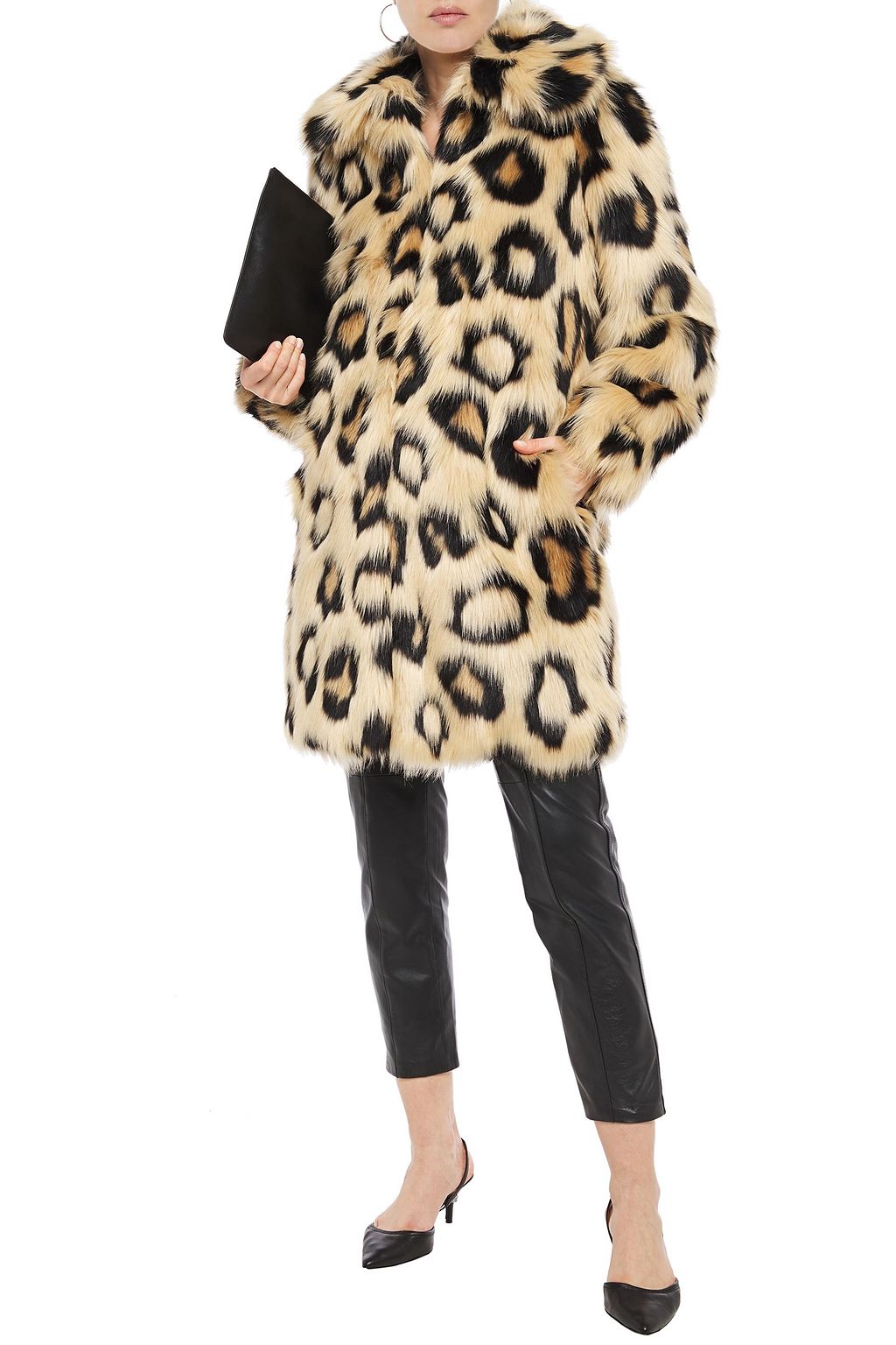 MICHAEL MICHAEL KORS Leopard-print faux fur coat