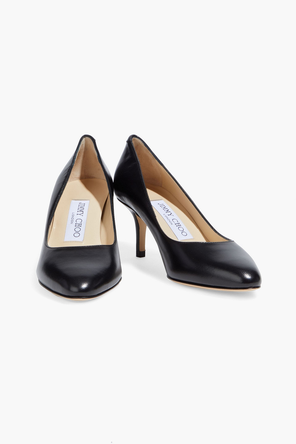 JIMMY CHOO IRENA LEATHER PUMPS,3074457345630253149